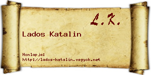 Lados Katalin névjegykártya
